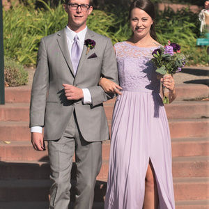 David's Bridal Long Bridesmaid Dress